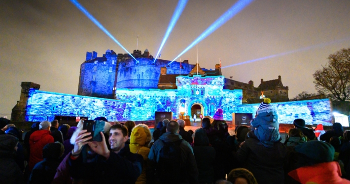 Edinburgh Castle Outdoor Projection