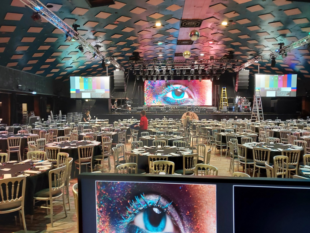 LED Screen and Projections in The Barrowlands Ballroom