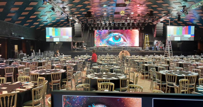 LED Screen and Projections in The Barrowlands Ballroom